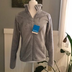 Columbia fleece, plush, with polyester side panels